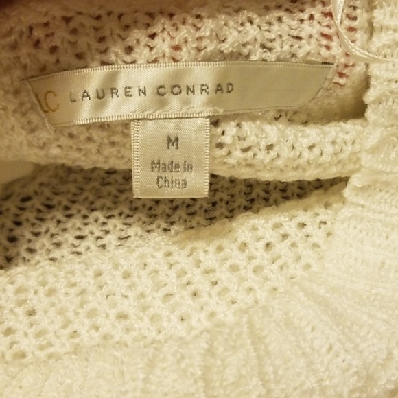 White Lauren Conrad light weight sweather - Picture 2 of 4